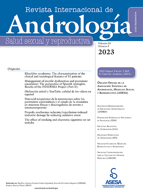 Go to journal home page - Revista Internacional de Andrología